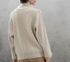 Women's Sweater European Fashion Brand Half high neck cashmere knitted sweater