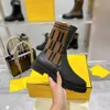 Designerskie buty damskie buty rombus skórzane buty kostki buty Martin Boots platforma wysoka obcas