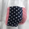 Herrenschwimmschreibungen Trunks Unterwäsche G8424 USA Flag Stern Streifen blau rot gedruckt Nylon spandex301s