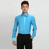 مرحلة ارتداء قمم الرقص اللاتينية عالي الجودة للذكور قميص الأزرق الأزرق بورجوندي الأزياء المهنية الرجال الكلاسيكيين ملابس الحديثة ملابس B157