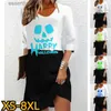 Abiti casual di base Moda Gonna al ginocchio Autunno Girocollo Gonna MIDI Abito da donna a maniche lunghe Halloween Inverno Donna Nuovo design Abito stampato L230