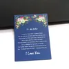 6x8 cm hecho a mano te amo a mi hermana mamá diseño embalaje tarjeta papel amistad pulsera tarjeta joyería