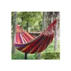 Hamak Travel Cam Canvas Hammock Outdoor Swing Garden Indoor Sanbow Stripe Podwójne łóżko 280x80cm Downis