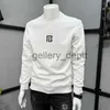 Mens Hoodies Sweatshirts European Station HighEnd Light Luxury Style Mens University T Autumn Trendy Versatile Round Neck TShirt Korean Wave SlimFit Sl J230918