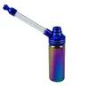 Glazen Fles Cup Waterpijpen 6 Kleuren Metalen Roken Tabak Sigaret Pijp Waterpijpen Jamaica Hand Pijpen Filter Buis Booreilanden Gereedschap accessoires