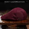 Berets Fashion Men Women Chef Work Hat Forward Beret Cloth Cap Fast Food Waiter El Restaurant Breathable Mesh