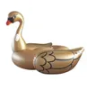 Cygne géant flotte anneau de piscine en or adultes enfants matelas flottant à air chaise longue été fête aquatique sport cygne Tubes radeau flamant rose pour le plaisir