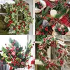 Decoratieve bloemen 50/100PCS Chritsmas Decoratie Rode Bessen Simulatie Bes Kers Meeldraden Voor Thuis Kerst Jaar Cadeau Bruiloft Bloemenkrans