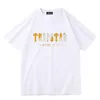 Heren luxe t-shirts op maat shirt Trapstar mode brief print ronde hals zwart wit hoge kwaliteit ontwerpers luxe hippe streetwear heren