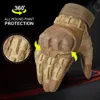 Sports Gloves Men's Touch Screen PU Leather Gloves Military Tactical Gloves Outdoor Sports Shooting Hunting Airsoft Cycling Full Finger Gloves 230918