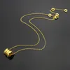 Top Qualität Edelstahl B Brief Frühling Anhänger Frauen Designer Halsketten Gold Silber Rose Farben Liebhaber Halskette Mode Couple313m
