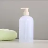 Garrafas de armazenamento 10 pçs/lote 300ml 500ml banheiro portátil dispensadores de sabão loção shampoo chuveiro gel titular dispensador vazio bomba de banho garrafa