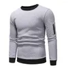 Pulls pour hommes Pulls pour hommes Pulls solides Pulls à col montant Printemps et automne Porter un maillot de corps mince Taille M à 4XL Bonne extensibilité