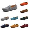 Mens Mulheres Ao Ar Livre Sapatos De Couro Sola Macia Preto Vermelho Azul Marrom Fúcsia Cinza Confortável Luz Tan Branco Pêssego Sneaker Vinte E Oito