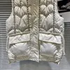 Kamizelki damskie jesienne zimowe modne koraliki kieszonkowe kamizelki luksusowy przemysł ciężki ciepły bawełniany temperament ubrania