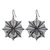 Brincos pendurados E15E Goth Punk Spider Web Mulheres Borla Orelha Gota Acessórios para fantasia de Halloween