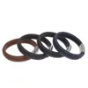 Fashion Hand-woven Mens Bracelet Bangle Punk Lambskin Leather Bracelet Stainless Steel Buckle Bracelet Party Jewelry Friends Gift