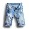 Sommer Mode Männer Jeans Shorts Baumwolle Denim Zerrissene Shorts Marke Designer Beiläufige Kurze Jeans Männer Plus Size242Q