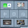 Tragbares Auto-Video-Carplay mit Sonnenschirm, USB-Mtimedia-Player, Android-Monitor, Airplay, Telefon, Spiegel-Link für Bus, SUV, LKW, LKW, Van, Dro