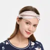 Headbands 100% Mulberry Silk for Women Vintage Cross Elastic Head Wrap Hair Accessories 16 Momme 230918