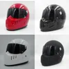 Motorrad Integralhelm Cruiser Fiberglas Helm mit schwarzem Schild für Vintage Cafe Racer Casco Retro Fahrradhelm cool275F