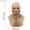 Kostymtillbehör Party Masks 2021 Old Man Mask Halloween Creepy Wrinkle Face Costume Realistisk latex Masquerade Carnival Masque L230918
