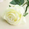 Decorative Flowers High Grade Artificial Rose Monofilament Fabric Flannel Bridal Bouquet Wedding Banquet Home Decoration Plants