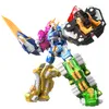 Transformation Toys Robots 7 w 1 Mini Force 2 Super Dino Power Transformation Robot Toys Action Figures Miniforce x Deformacja Dinozaur Mecha 230915