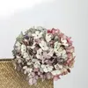 Decorative Flowers 1pcs Wedding Decoration Artificial Colorful Single Hydrangea Bouquet Silk Home Decor