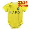 espnsport 2023 24 Al Nassr FC Baby Clothes Soccer Jerseys RONALDO Home Yellow Version Football Shirt Short Sleeves Uniforms