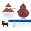 Trajes de gato inverno animal de estimação capa de natal com capuz cães capas com gravata borboleta vestuário para festa tema viagem ao ar livre andando traje de cão