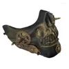 يزود الحفلات الرجال/النساء Steampunk Retro Gothic Mask Cosplay Gears Long Spike Halloween Masquerade