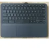 Laptop Top Upper Cover Case Palmrest med tangentbordsmontering för HP 11 G8 EE Touch (Intel) Chromebook L90338-001