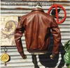 Men's Jackets YR!Free shipping.EastMan Classic A-2 horsehide coat.Vintage Us air force genuine leather jacket.A2 Bomber leather cloth J230918