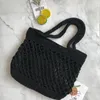 Sacos de noite Vintage Bohemian Beach Bag Verão Grande Capacidade Oco Bolsas Rattan Handmade Kintted Viagem Shpping Mulheres Totes