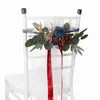 Dekorativa blommor Bröllopsfirande Floral PE Plastisk bandjubileum Hållbart återanvändbart parti 40 x 10 cm Simuleringsdekoration bunden