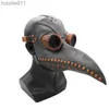Costume Accessories Funny Medieval Steampunk Plague Doctor Bird Mask Latex Punk Cosplay Masks Beak Adult Halloween Event Props for Man Womana43 a05 L230918