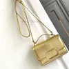 V Bag Lady Purse Small Bags Designer 2023 Square Leather Light Luxury Women's Underarm Shoulder Crossbody med glidande strap45443 953