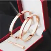 Bracciale in oro con vite per unghie per ragazze donne uomini polsino con ciondolo personalizzato coppia braccialetti con diamanti design argento rosa lusso uomo gioiellol251C