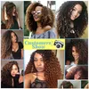 Hair Wefts 9A Grade Brazilian Virgin 1B/30 Deep Curly Wave 3/4 Bundles 100% Unprocessed Human Natural Ombre Color Drop Delivery Produc Dh4Oy