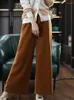 Women's Pants LHZSYY Merino Wool Wide Leg Pant Ladies High Waist Trousers 2023Autumn And Winter Fashion Loose Knitted Cashmere