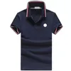 Summer Mens Polos krótkie rękaw Monclair Business Fashion Klasyczne koszule deskorady