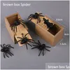 Party Favor Choquant Effrayant Prank Stuff Scare Box Halloween Décoration Inoffensif En Bois Surprise Jouets Avril-Fools Day Cadeau 1pcs Drop Del Dh4Cj