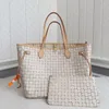 Purse Quality Bag 2pcs Women Handbags Leather Mommy Handbags Embossing Classic Designer PM GM MM Tote Totes High Luxury Shoulder Bag Fashion