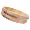 Sushi Tools Korean Cooking Oke Tub Japanese Rice Hangiri Bowl Containrar Lids Tray Bibimbap Wood Fat 230918