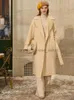 Mélanges de laine pour femmes Amii minimalisme hiver mode veste femme casual veste femme revers Patchwork ceinture laine mollet longueur manteau femme 12020291L230918