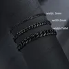 Fashion Cuban Link Chain Men Bracelet Classic Stainless Steel 3/5/7mm Hip Hop Jewelry Chain Bracelet For Men Women Jewelry Gift