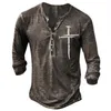 Herrklänningskjortor Jodimitty Autumn Winter 2021 Militär Tactical T Shirt Men Long Sleeve Printed Tops Tees V-Neck Outdoor Fo320f