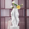 Vazolar Art Vazo Süsleri Ev Çiçek Düzenlemesi Üç Boyutlu Büyük Üçlü 3D Baskı Seramik Zanaat - Promin
