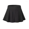 Jupes tendance femmes Tennis Sport actif Skorts Shorts Yoga danse taille haute jupe en bleu/noir/blanc/marine/Rose rouge